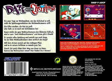 Daze Before Christmas (Europe) box cover back